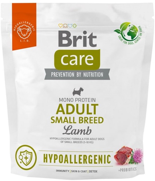 Фото1.Brit Care Dog Mini Adult для собак малих порід ягня гіпоалергенний, 1 кг